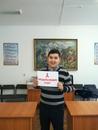 Департамент по делам обороны г.Актобе поддержал акцию «Узнай свой статус»