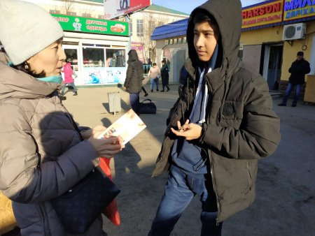 Акция на центральном рынке Актобе